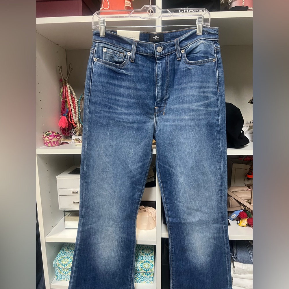 7 for All Mankind bootcut jeans.